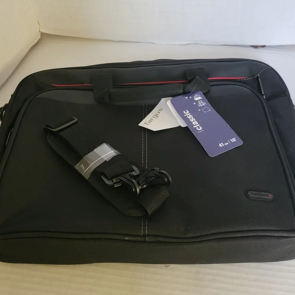 New Targus Classic Black Briefcase Bag 16